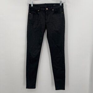 MNG Jeans Belle Skinny Womens Low-Rise Black Jeans Size 6